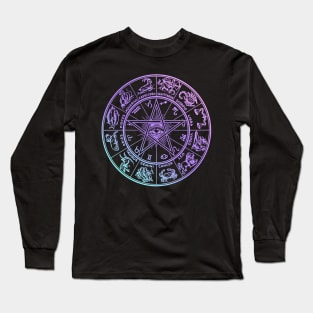 Pastel Pentagram Long Sleeve T-Shirt